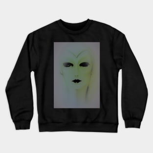 futuristic flapper dolly by Jacqueline Mcculloch Crewneck Sweatshirt